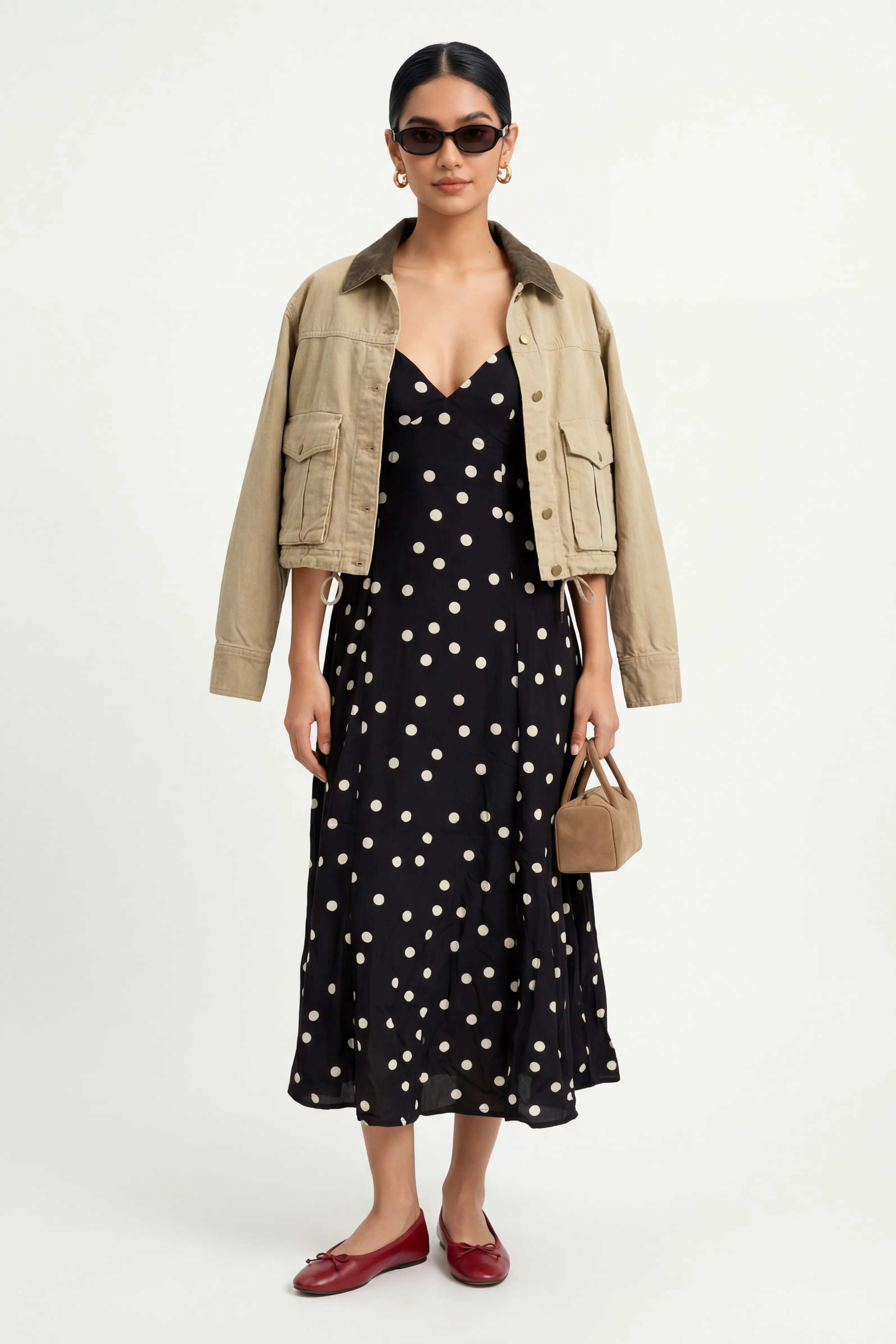 Poppy Polka Dot Midi Dress sold by Mixology