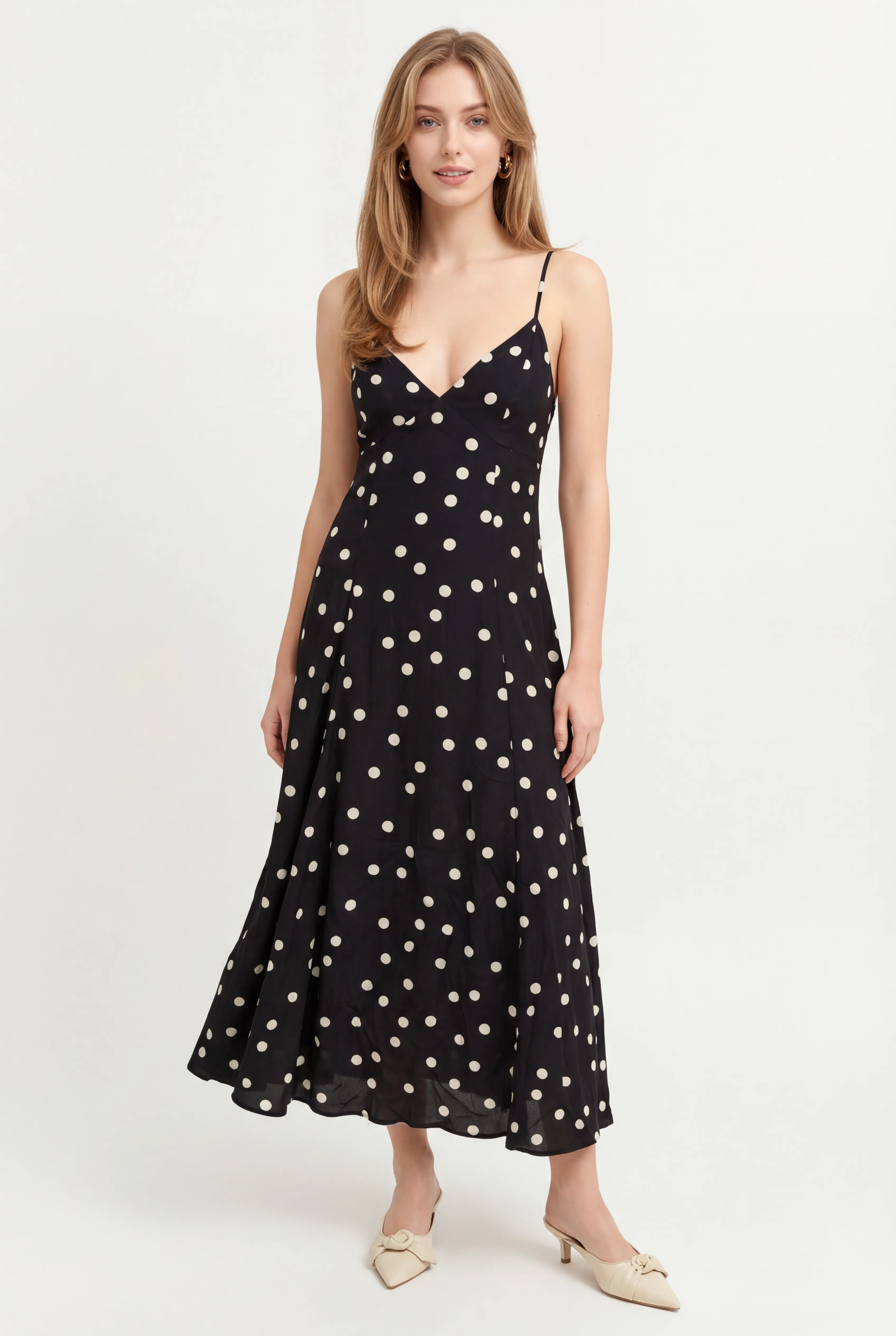 Poppy Polka Dot Midi Dress sold by Mixology product image thumbnail 2