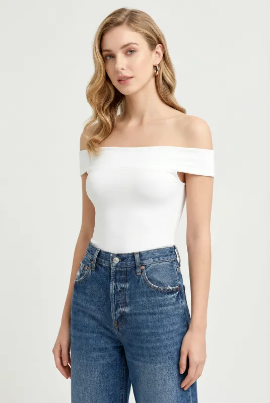 Second Skin Off The Shoulder Top made by Z Supply