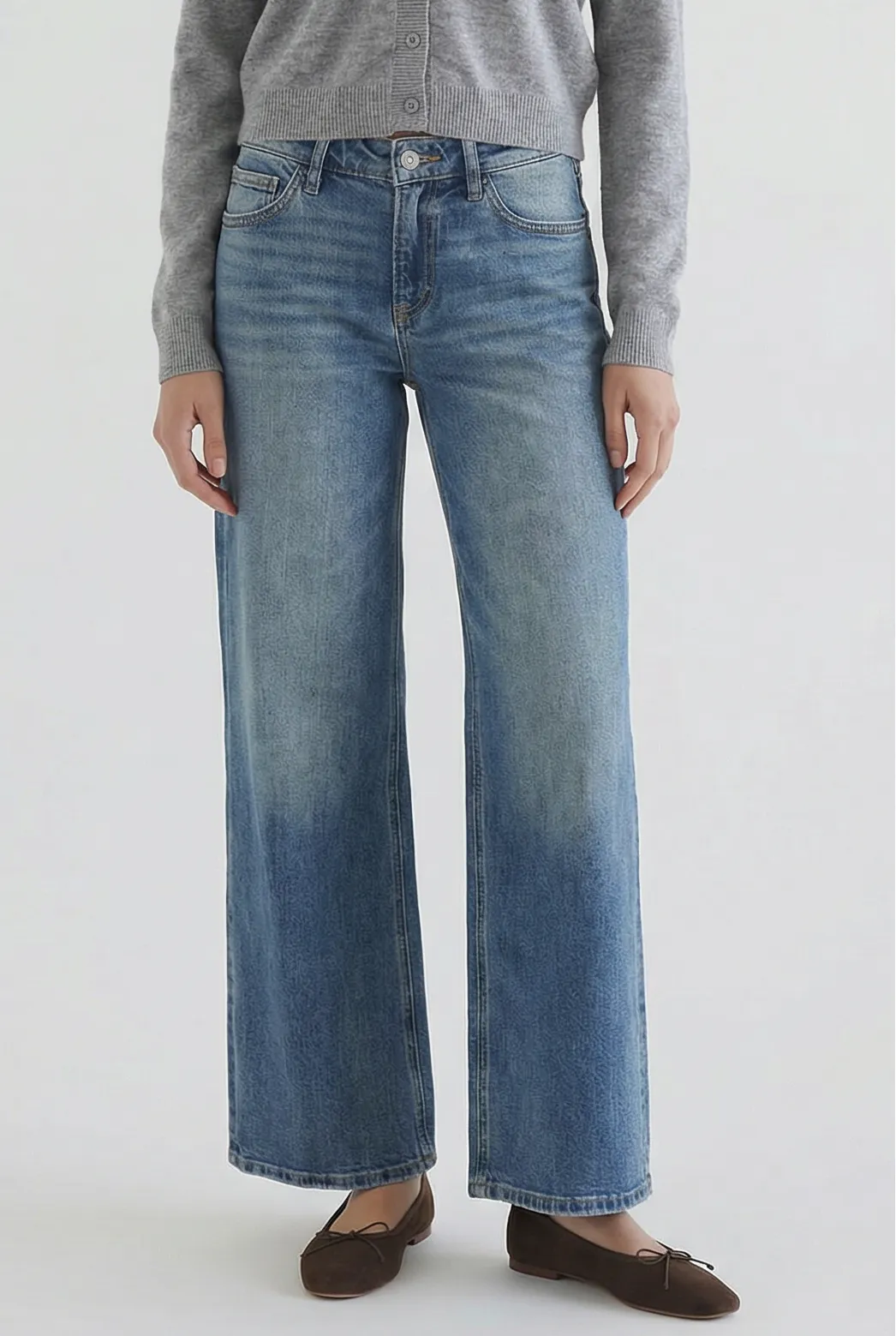 Mid Rise Wide Leg sold by Mixology