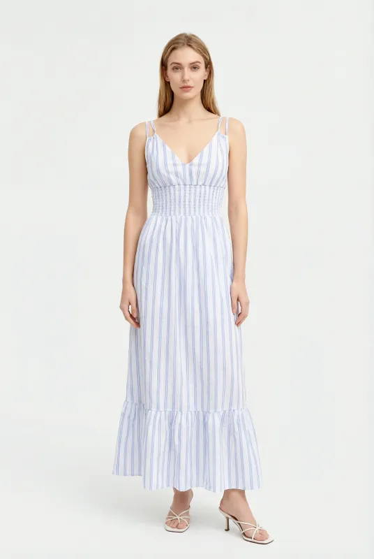 Toni Stripe Maxi Dress made by Central Park West