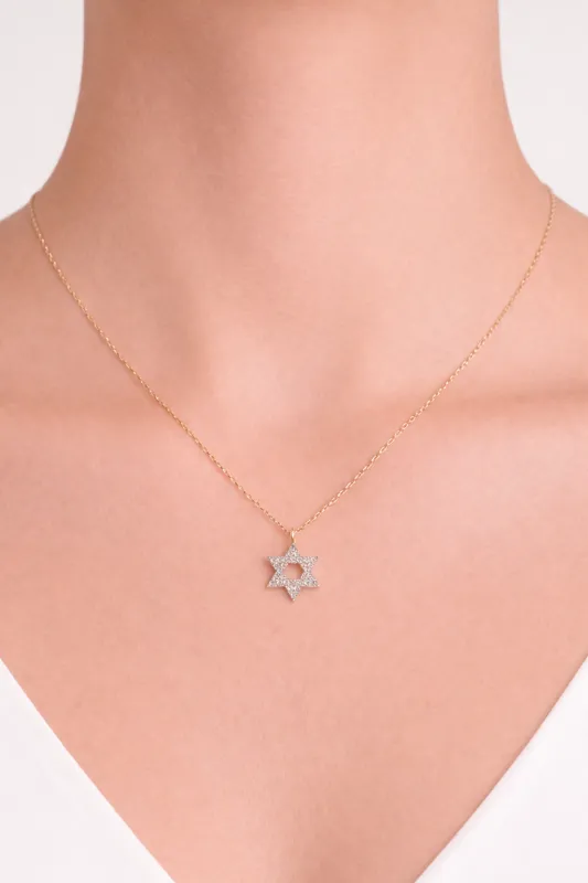 Arron Cz Star of David Necklace made by Mixology