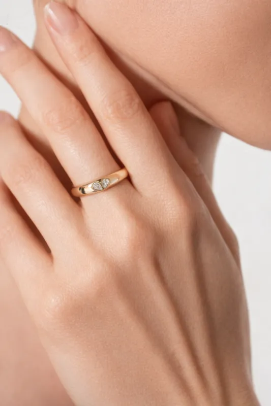 Bella Ring With Encrusted Bezel sold by Mixology