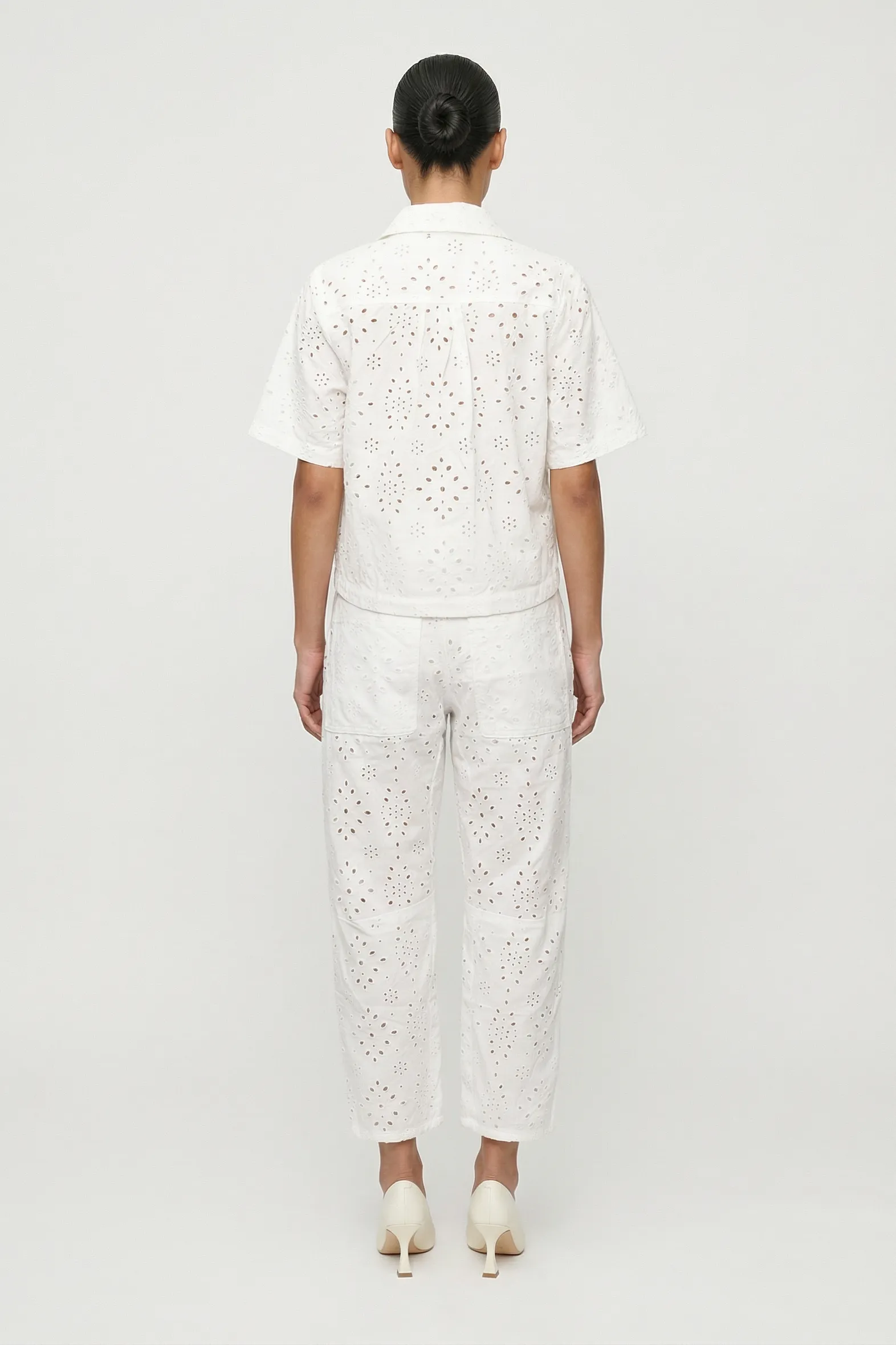 Paris Eyelet Button Down Shirt sold by Mixology product image thumbnail 4