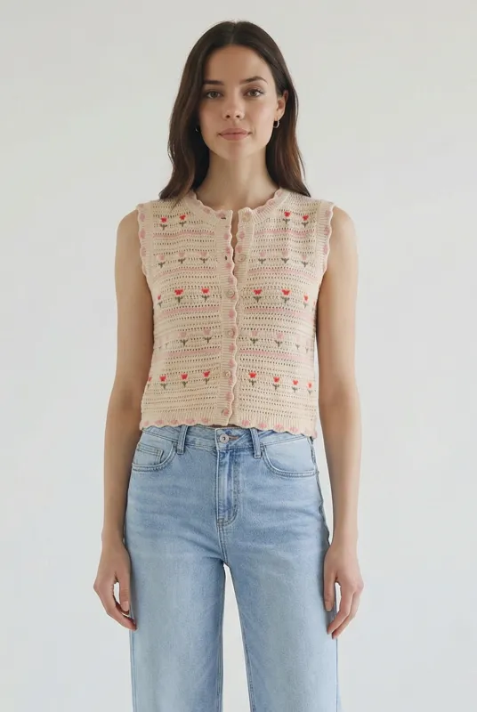 Lucrezia Sweater Vest made by Heartloom