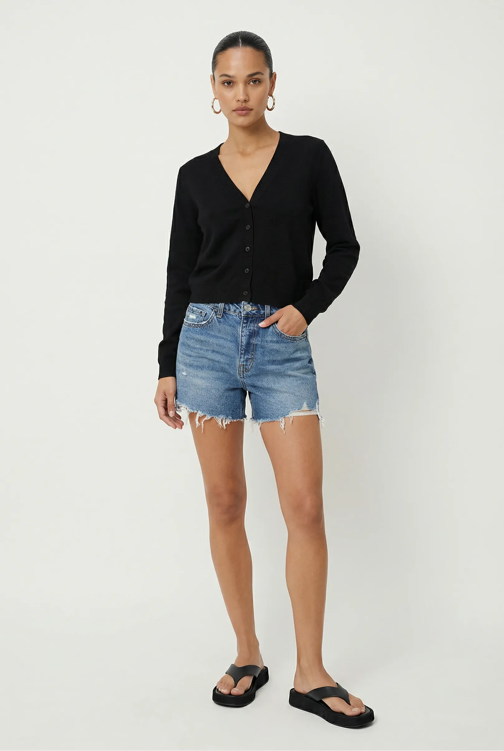 Cynical Frayed Denim Short sold by Mixology product image thumbnail 2