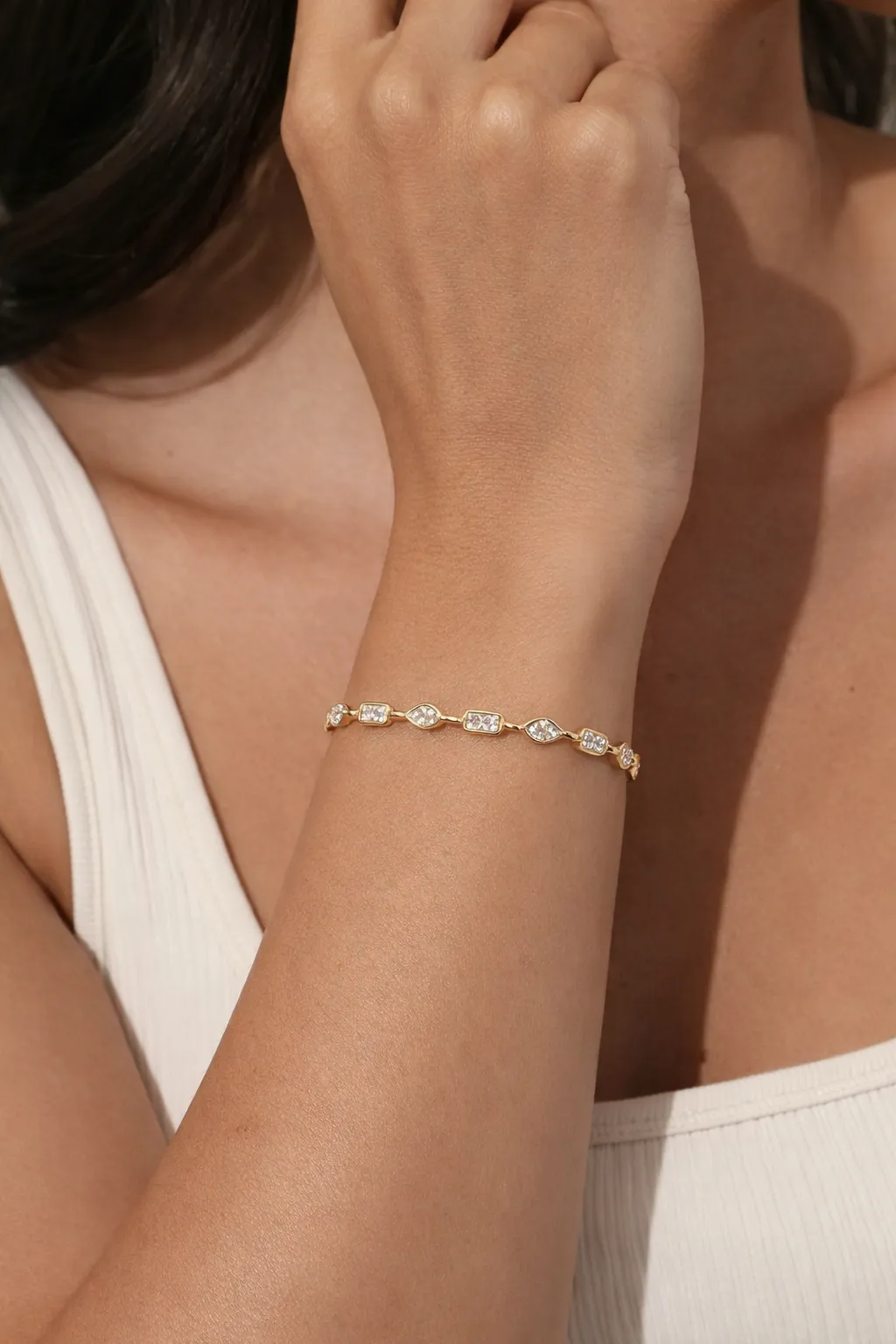 Clover Multi Bezel Bracelet sold by Mixology