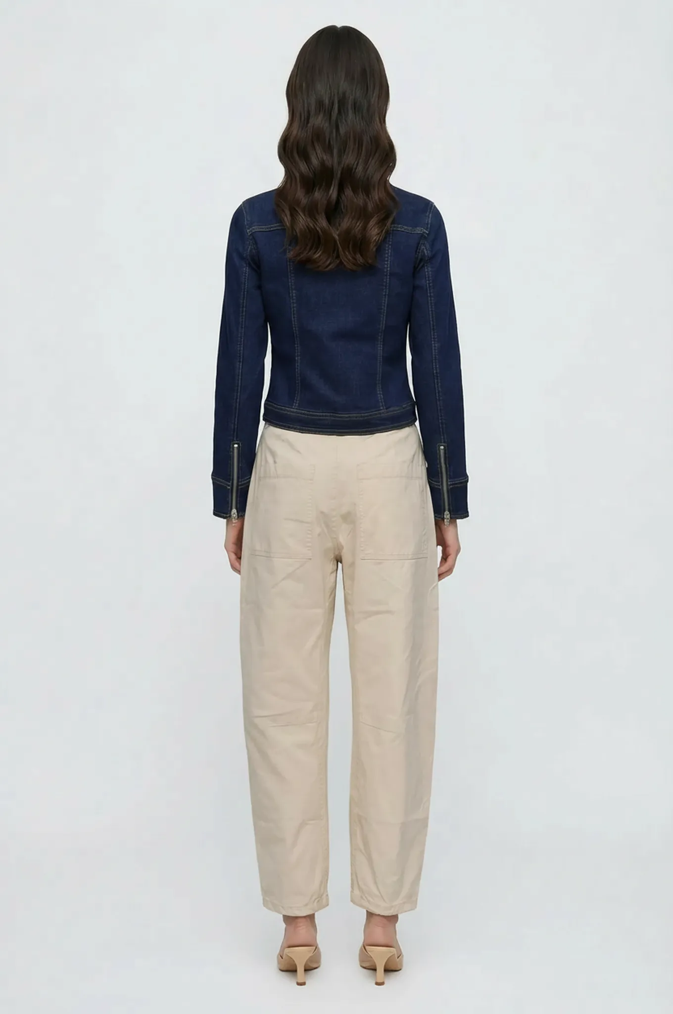 Veronique Zip Up Denim Jacket sold by Mixology product image thumbnail 4
