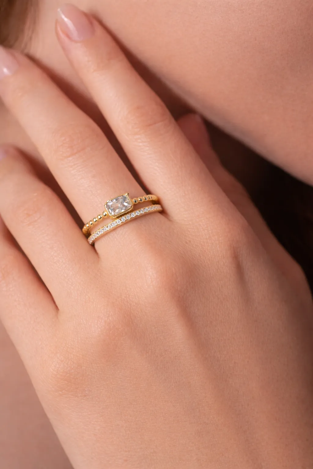 Deedee Double Bezel Ring sold by Mixology