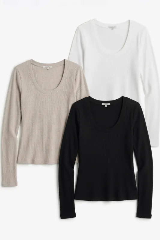 Sirena Ribbed Long Sleeve Bundle made by Z Supply