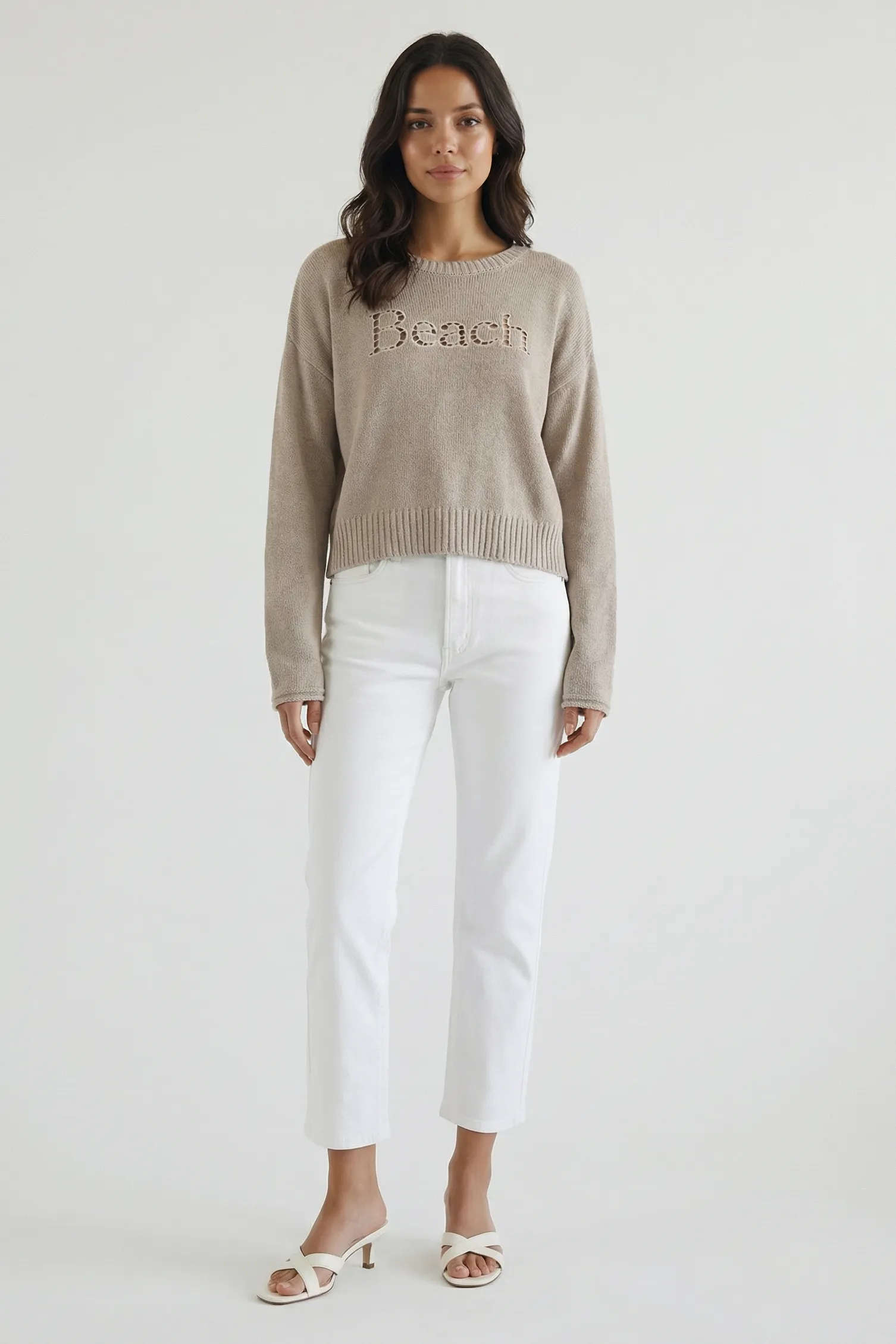 Beach Embroidered Sweater sold by Mixology product image thumbnail 3