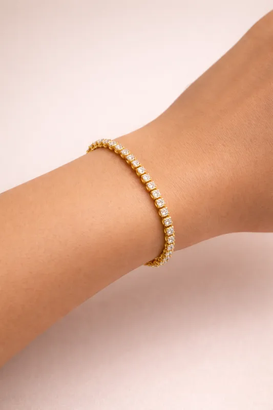 Greco Bezel Tennis Bracelet made by Mixology