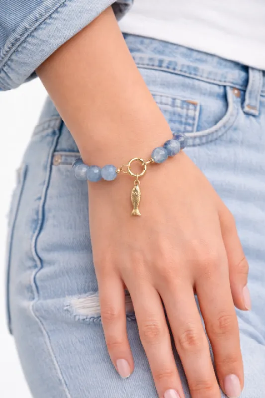 Francine Beaded Fish Bracelet made by Mixology