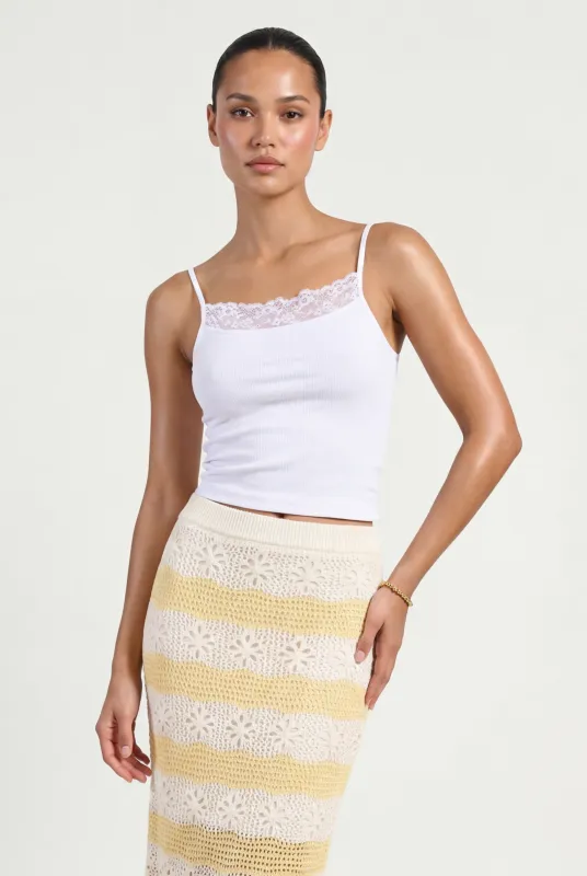 Essential Lace Trim Camisole made by Mixology