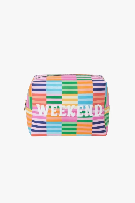 Weekend Oversized Zip Pouch made by Shiraleah