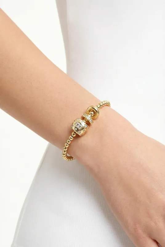 Roe Rondelle Ball Bracelet made by Mixology