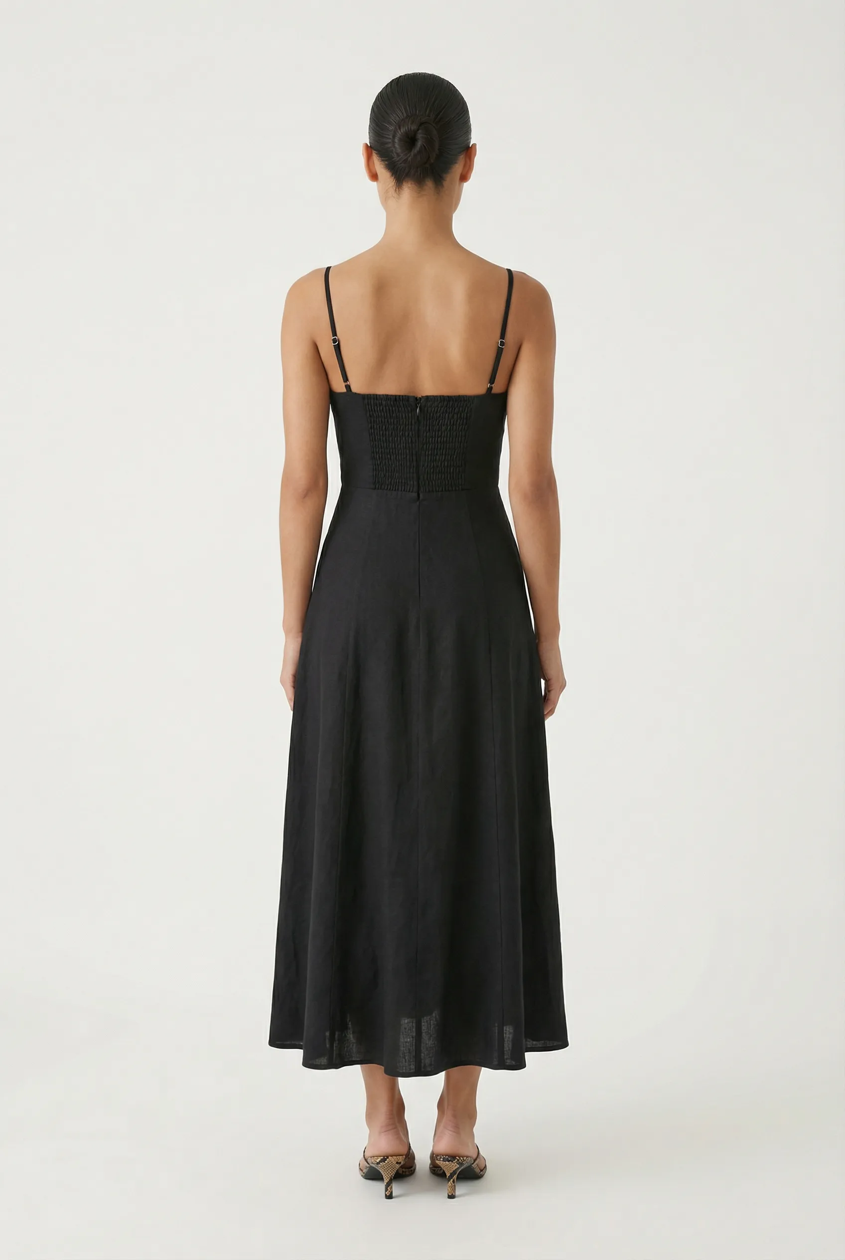 Sunset Beach Linen Midi Dress sold by Mixology product image thumbnail 4