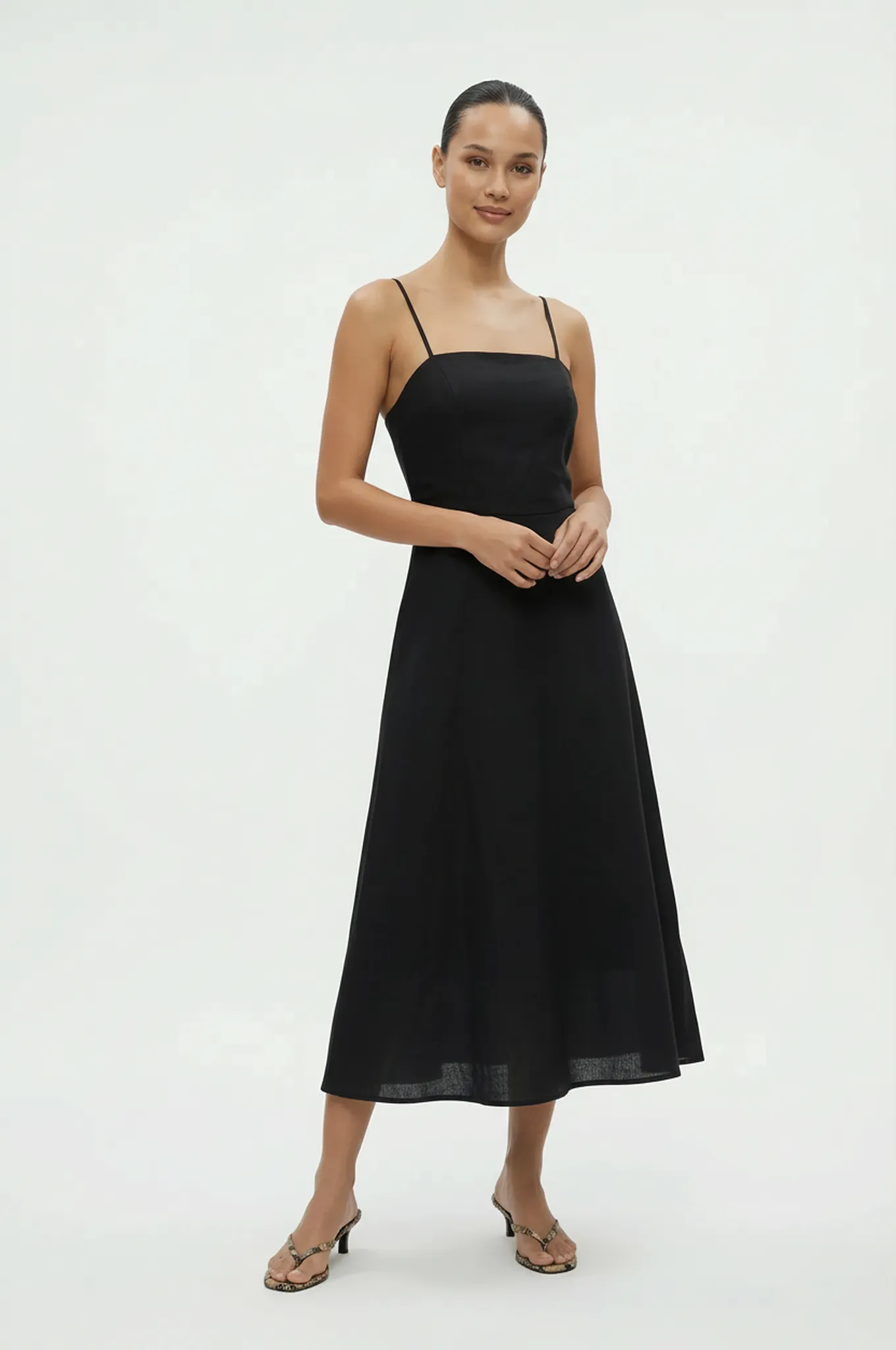 Sunset Beach Linen Midi Dress sold by Mixology product image thumbnail 2