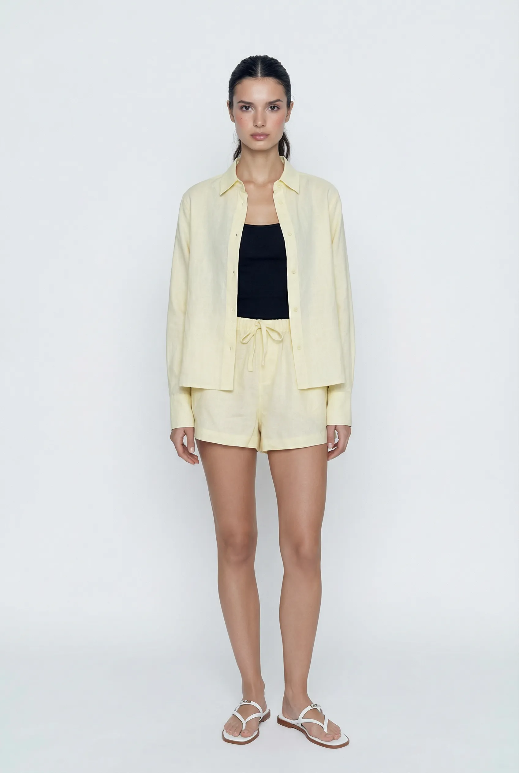 Daylight Linen Drawstring Short sold by Mixology product image thumbnail 3
