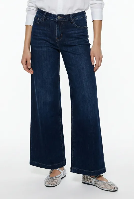 Mid Rise Wide Leg Trouser made by Flying Monkey