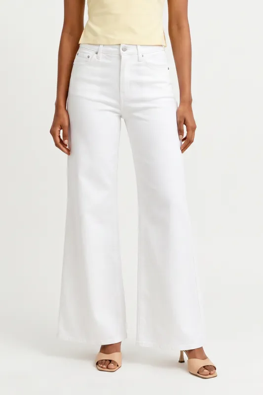Izzy Vivid White Wide Leg made by Pistola