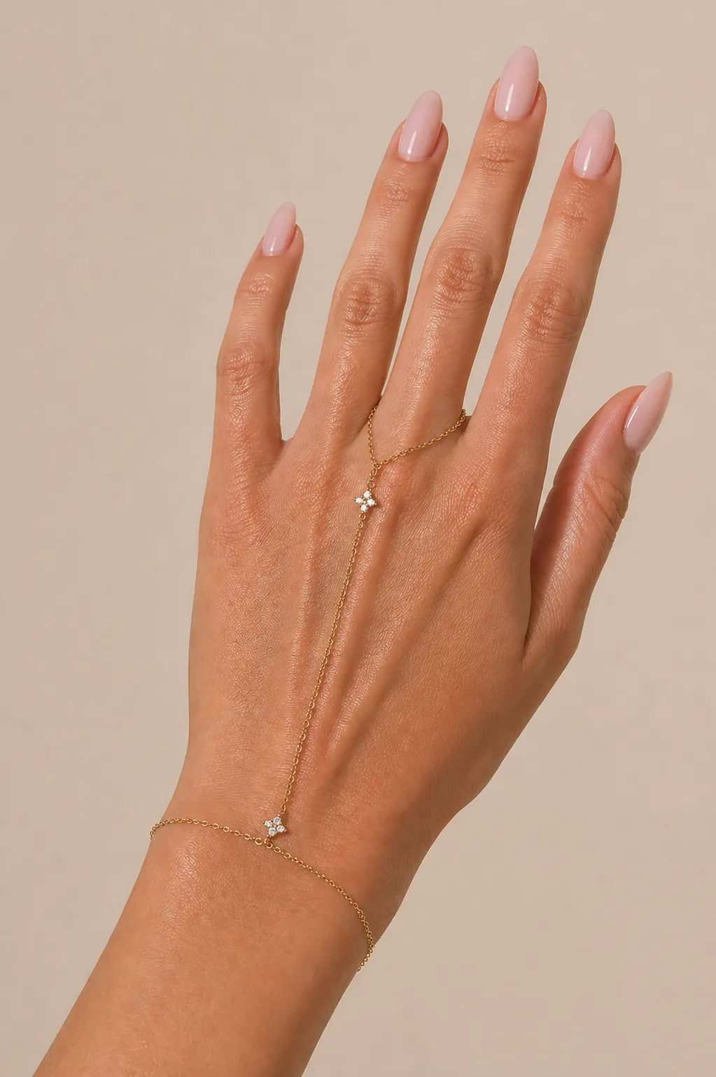 Cz Flower Hand Chain sold by Mixology product image thumbnail 2