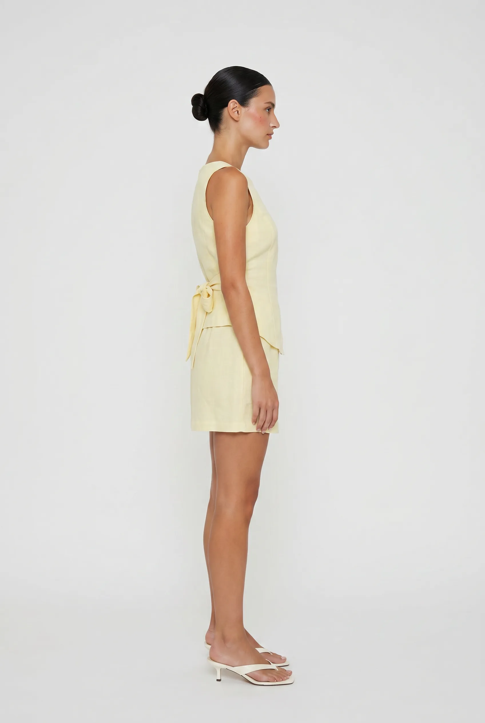 Weekend Away Linen Vest sold by Mixology product image thumbnail 3