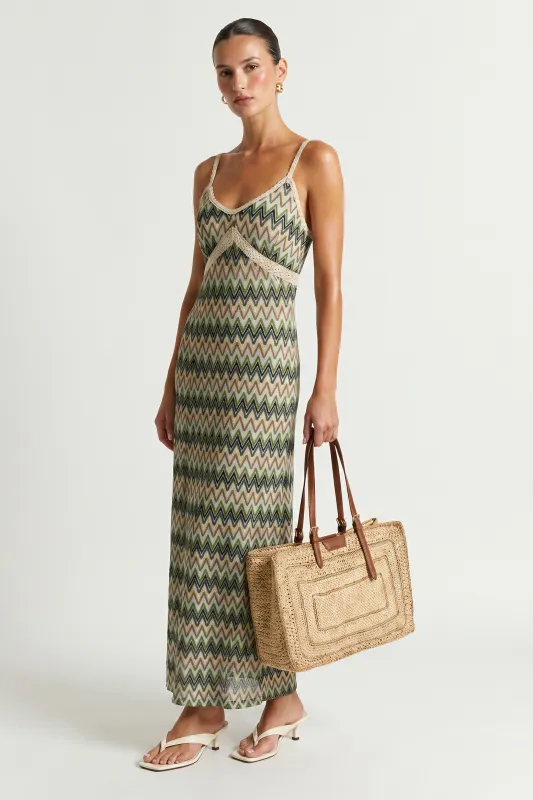 Capri Crochet Midi Dress made by Central Park West
