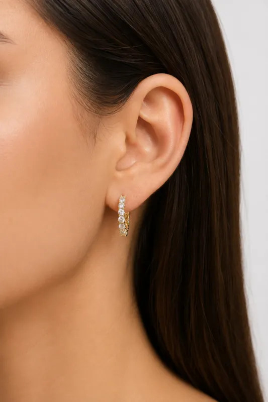 Dazzle Me Mini Cz Hoop made by Mixology