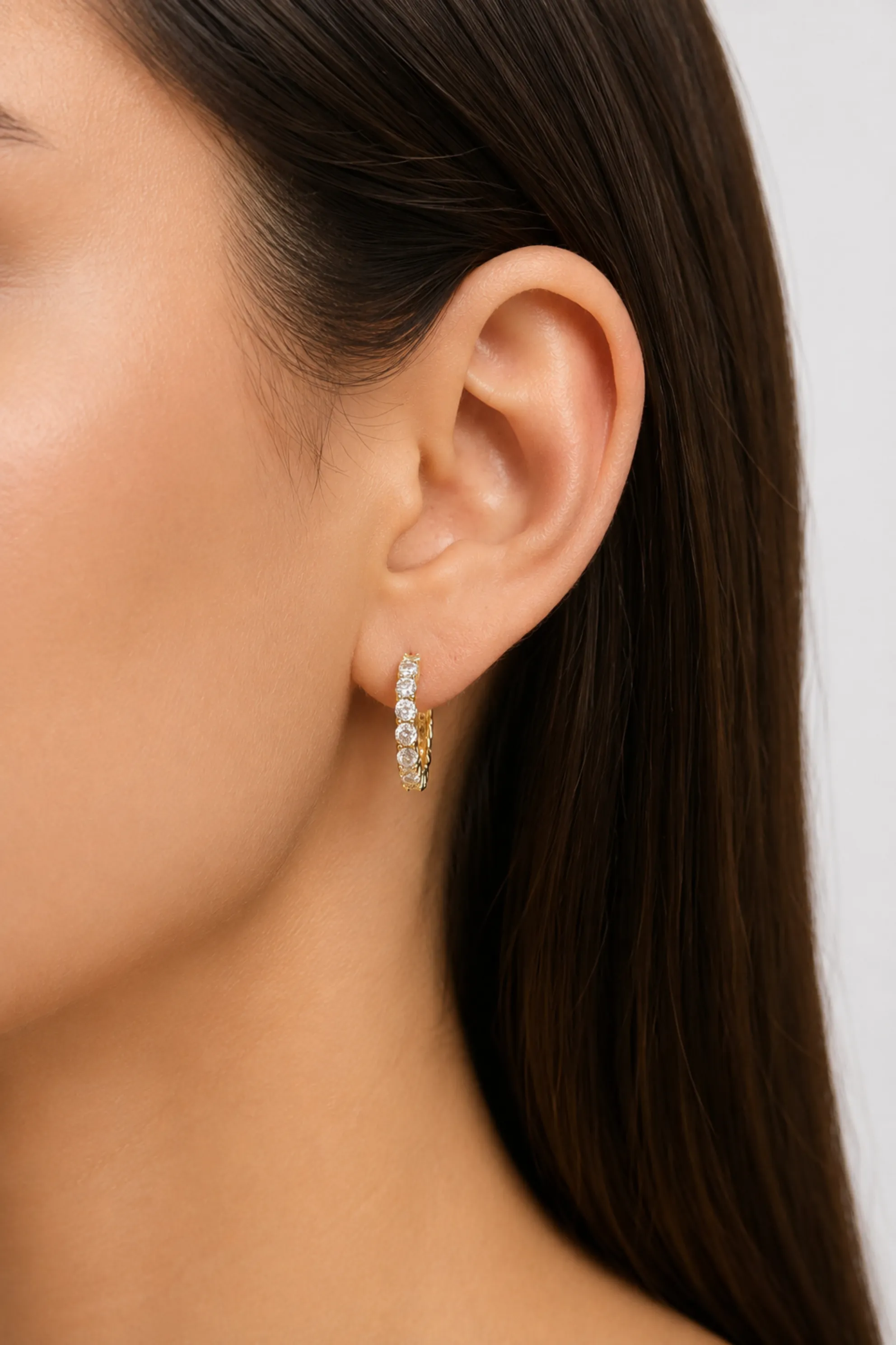 Dazzle Me Mini Cz Hoop sold by Mixology