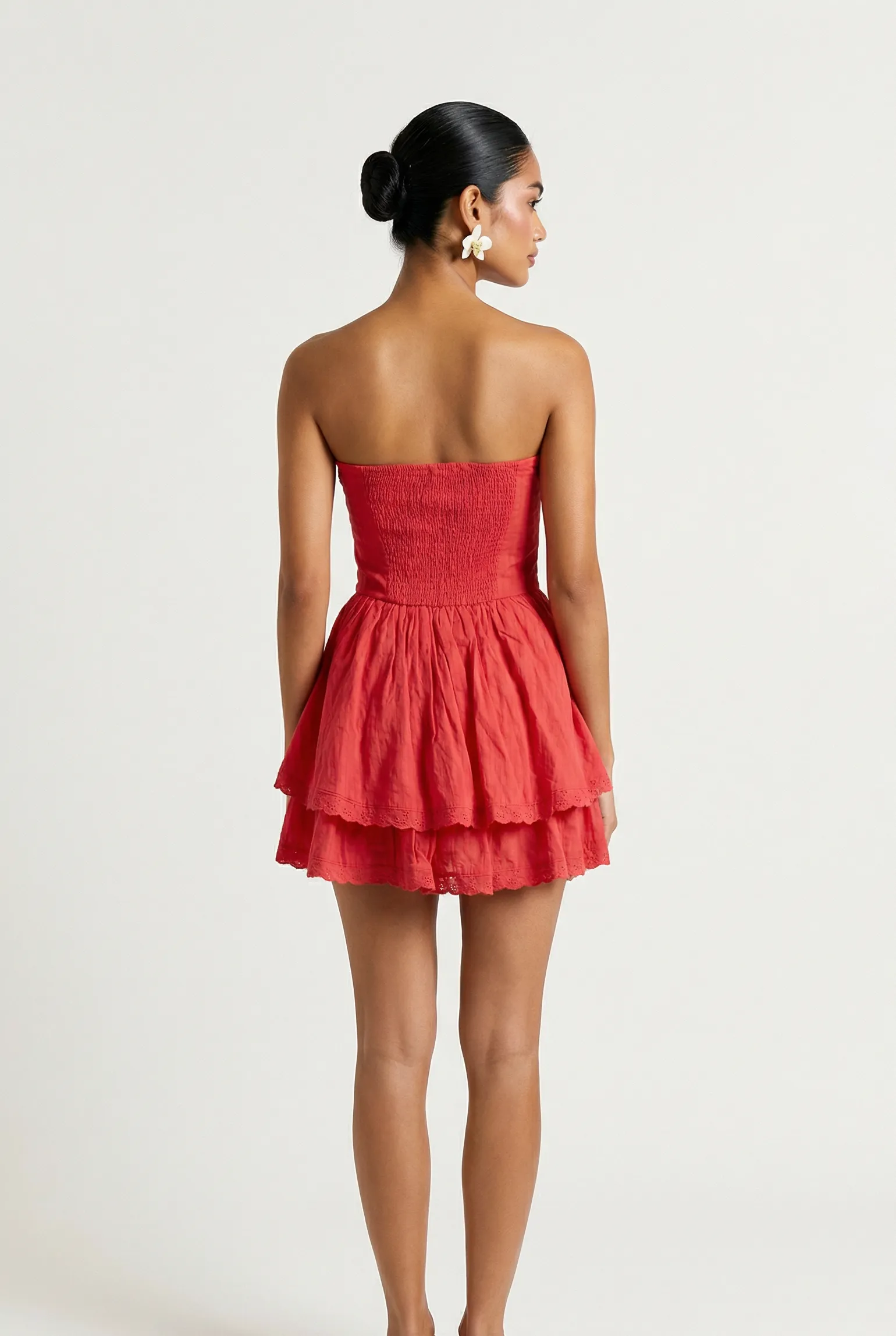 Rosa Strapless Mini Red Dress sold by Mixology product image thumbnail 4