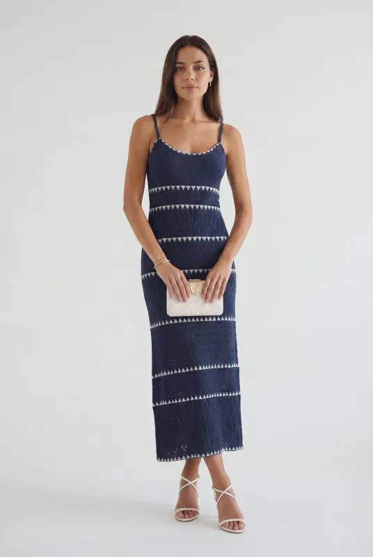 Catamaran Striped Maxi Dress made by Z Supply