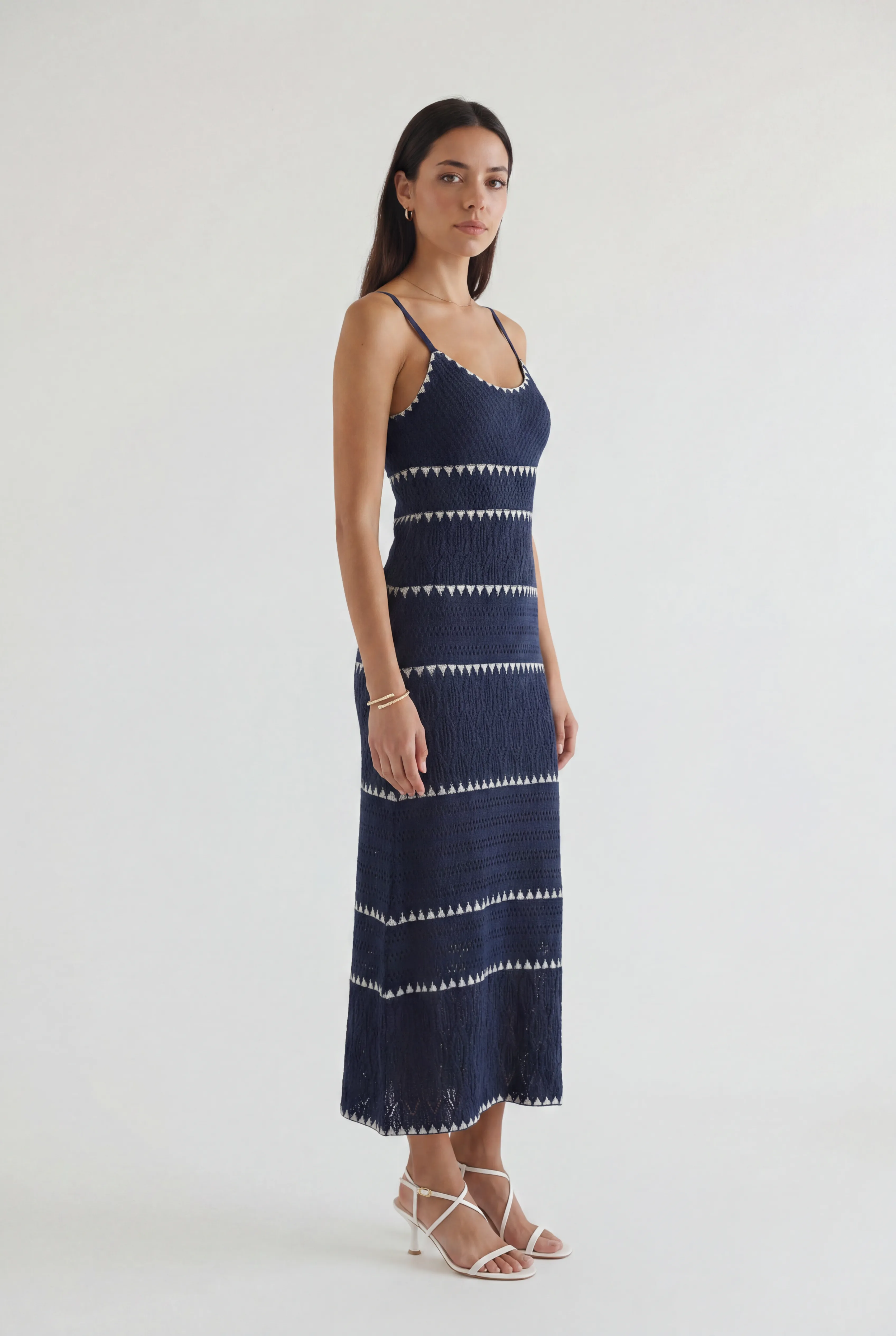 Catamaran Striped Maxi Dress sold by Mixology product image thumbnail 3