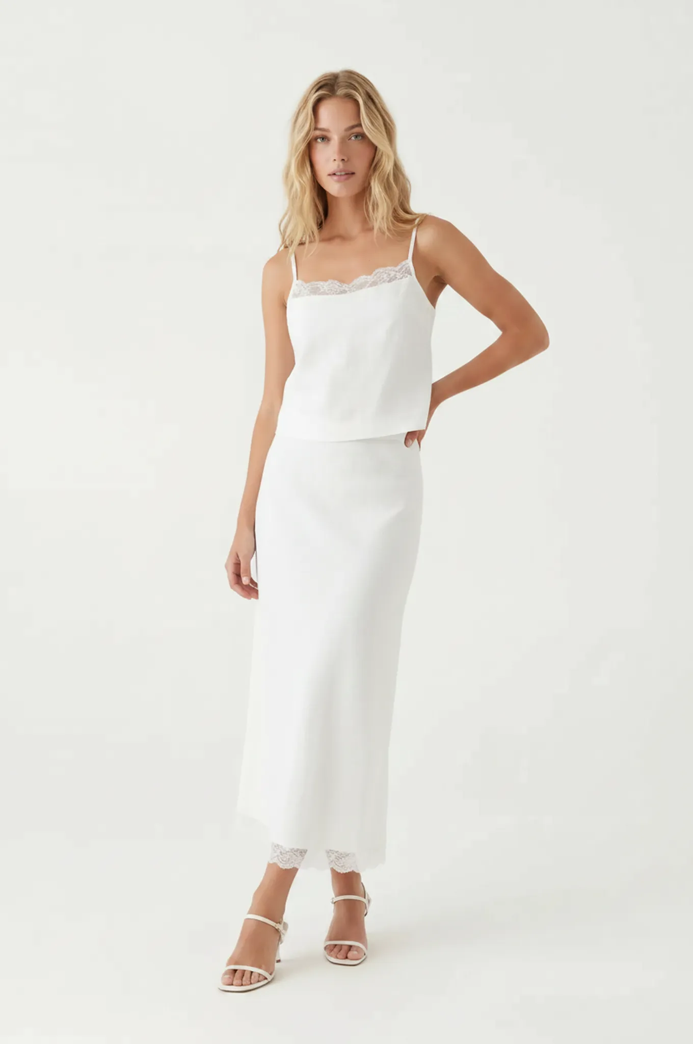 Everly Lace Trim Top sold by Mixology product image thumbnail 2