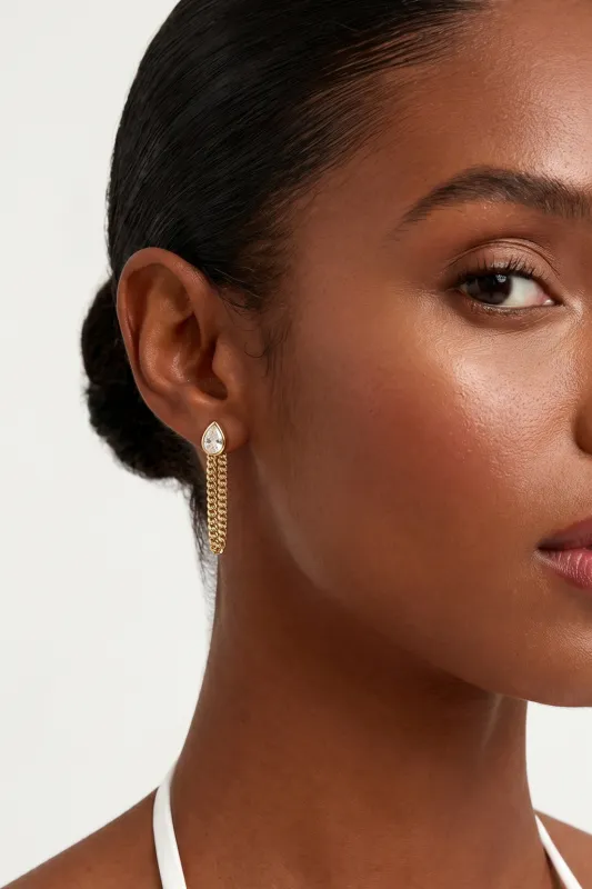 Blair Pair Chain Stud made by Mixology