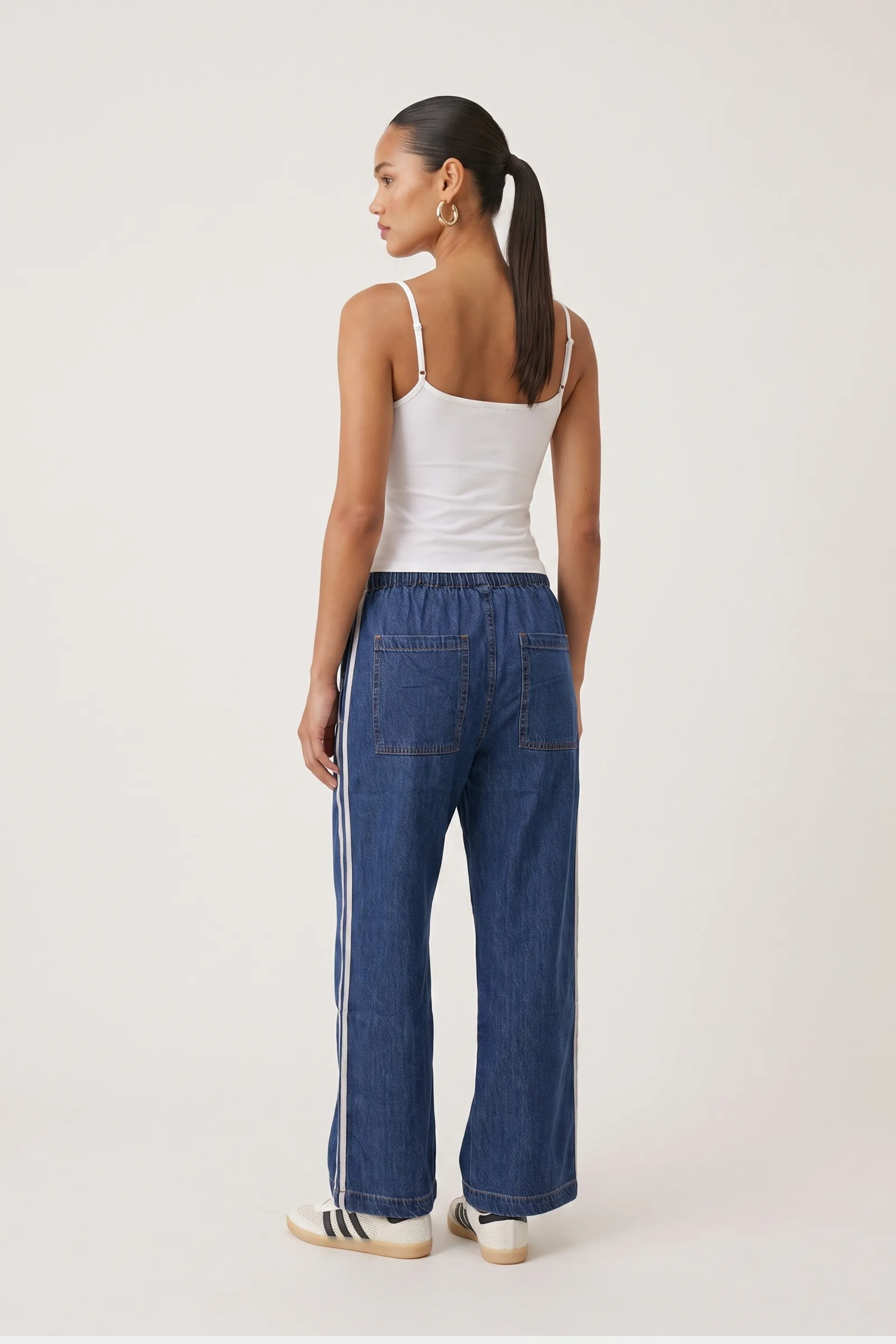 The Sidelines Denim Track Pant sold by Mixology product image thumbnail 4