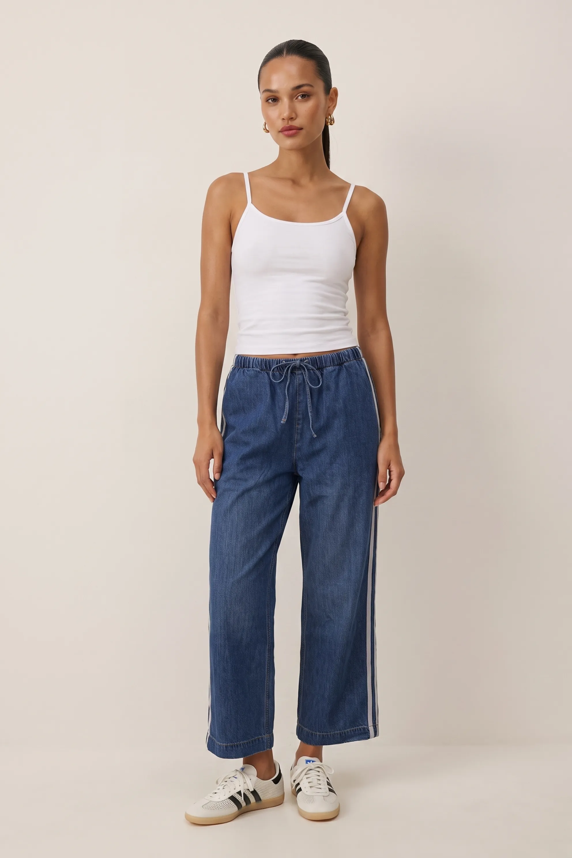 The Sidelines Denim Track Pant sold by Mixology product image thumbnail 2