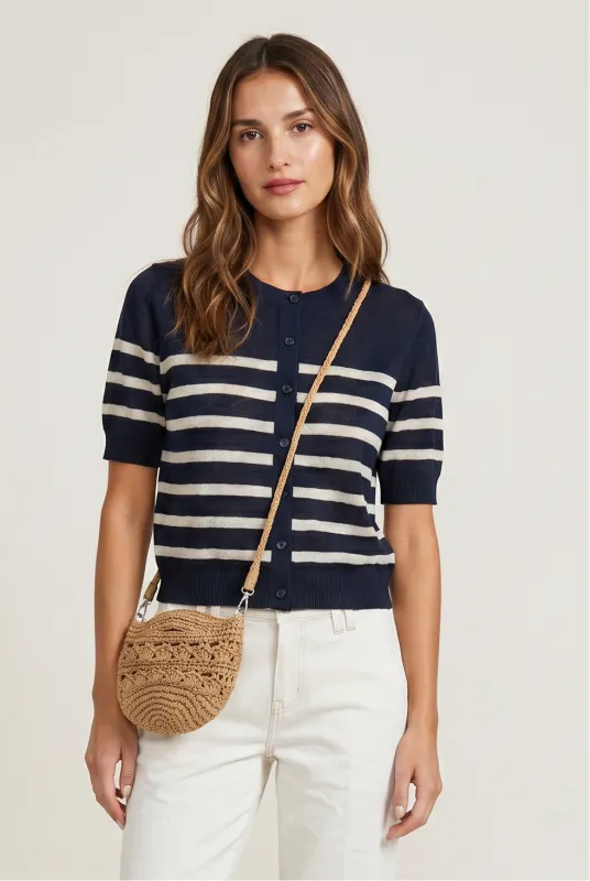 Sailor Sheer Cardigan made by Central Park West