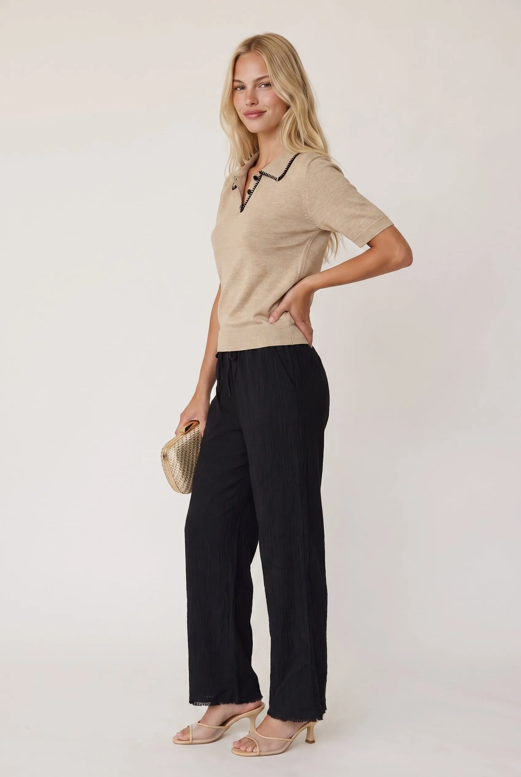 Whip Stitch Short Sleeve Polo sold by Mixology product image thumbnail 3