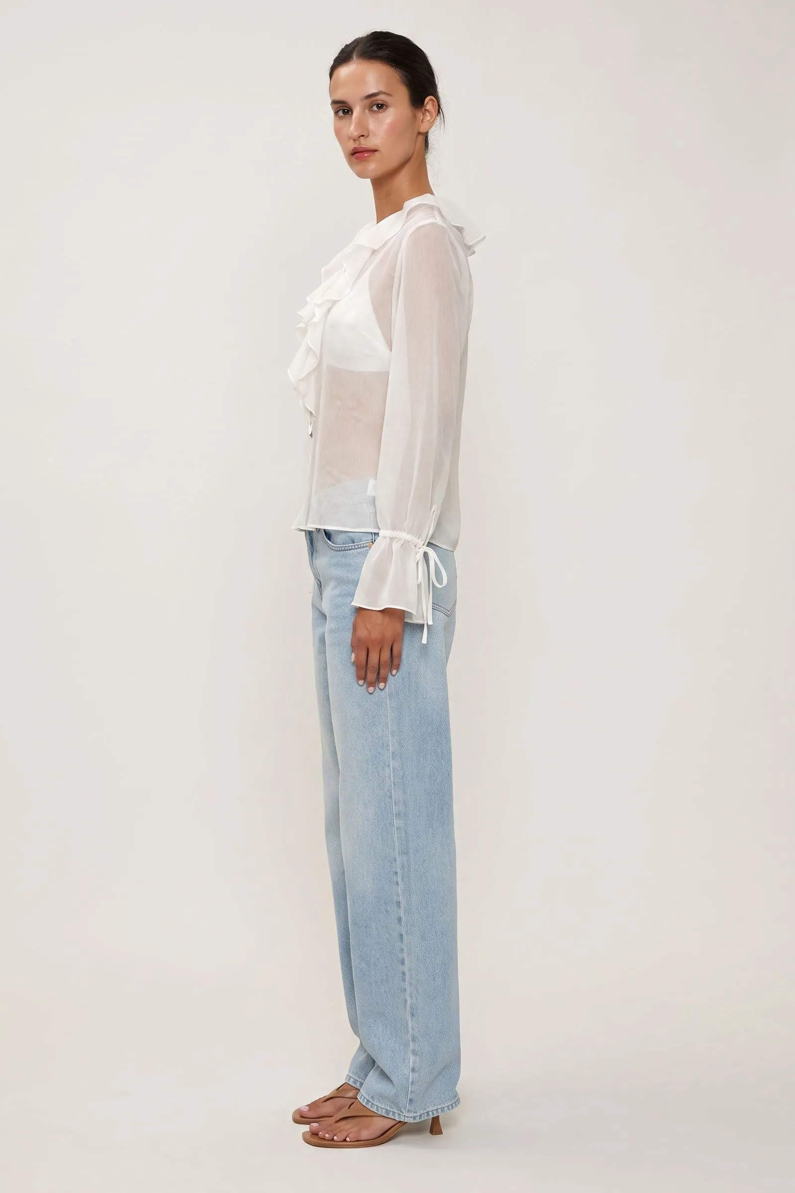 Nelli Chiffon Ruffle Top sold by Mixology product image thumbnail 4