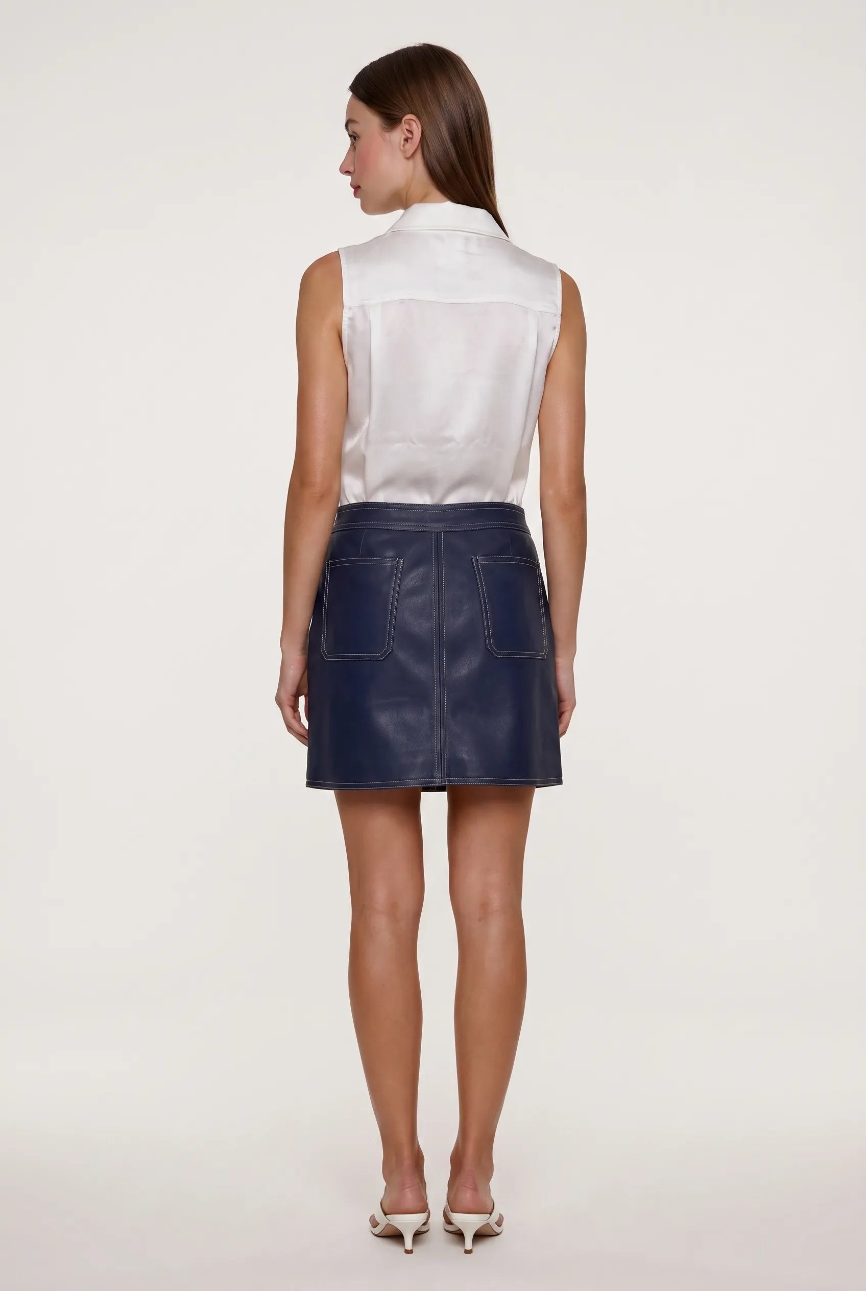 Zoe Pleather Skirt sold by Mixology product image thumbnail 4