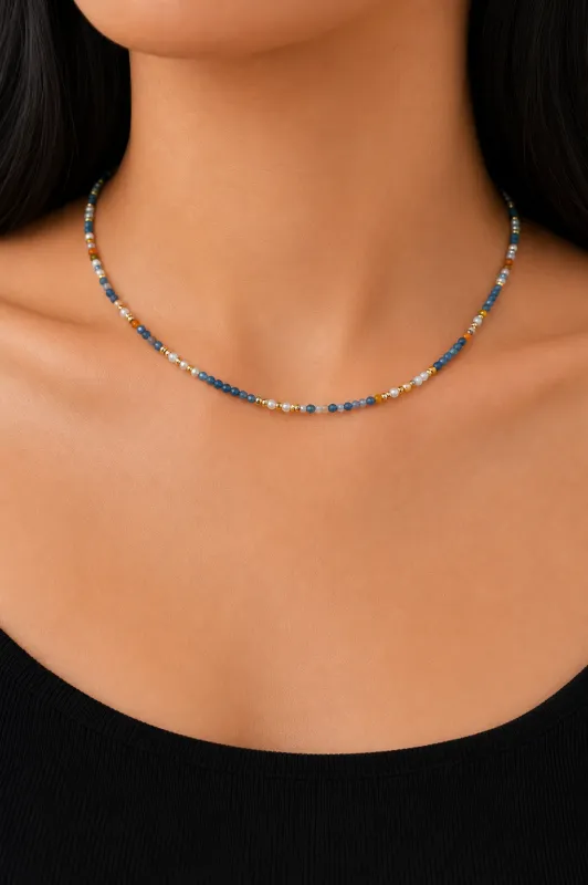 Luca Multi Bead And Pearl Necklace made by Mixology
