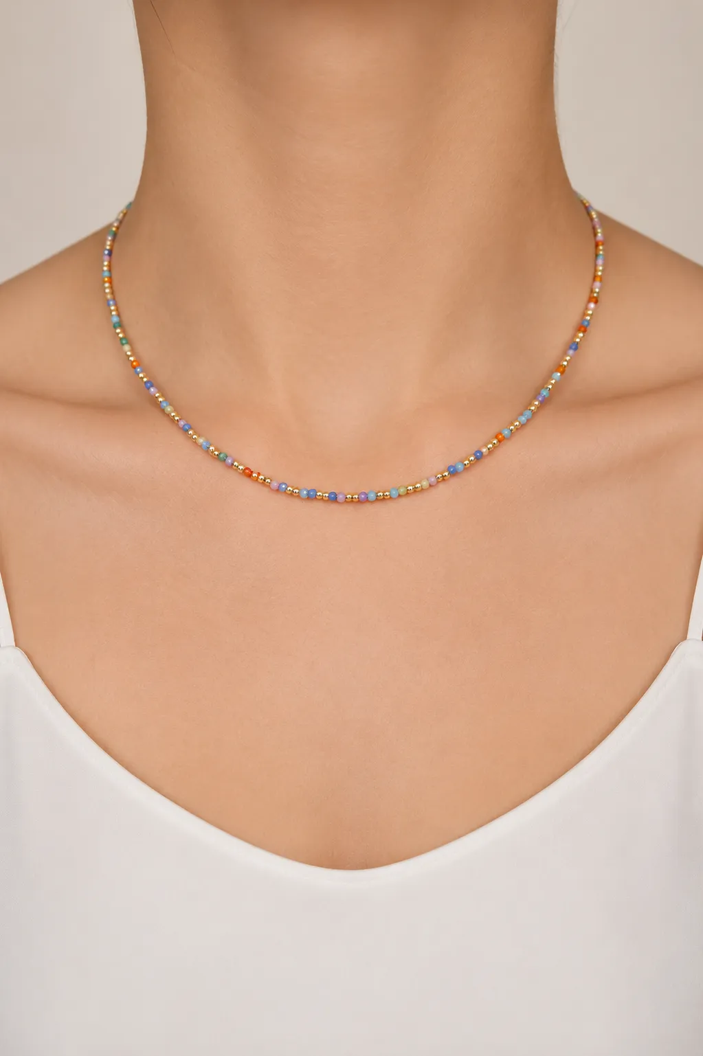 Hudson Multi Bead Necklace sold by Mixology