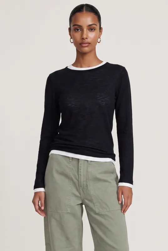 Make It A Double Layer Long Sleeve Top made by Mixology