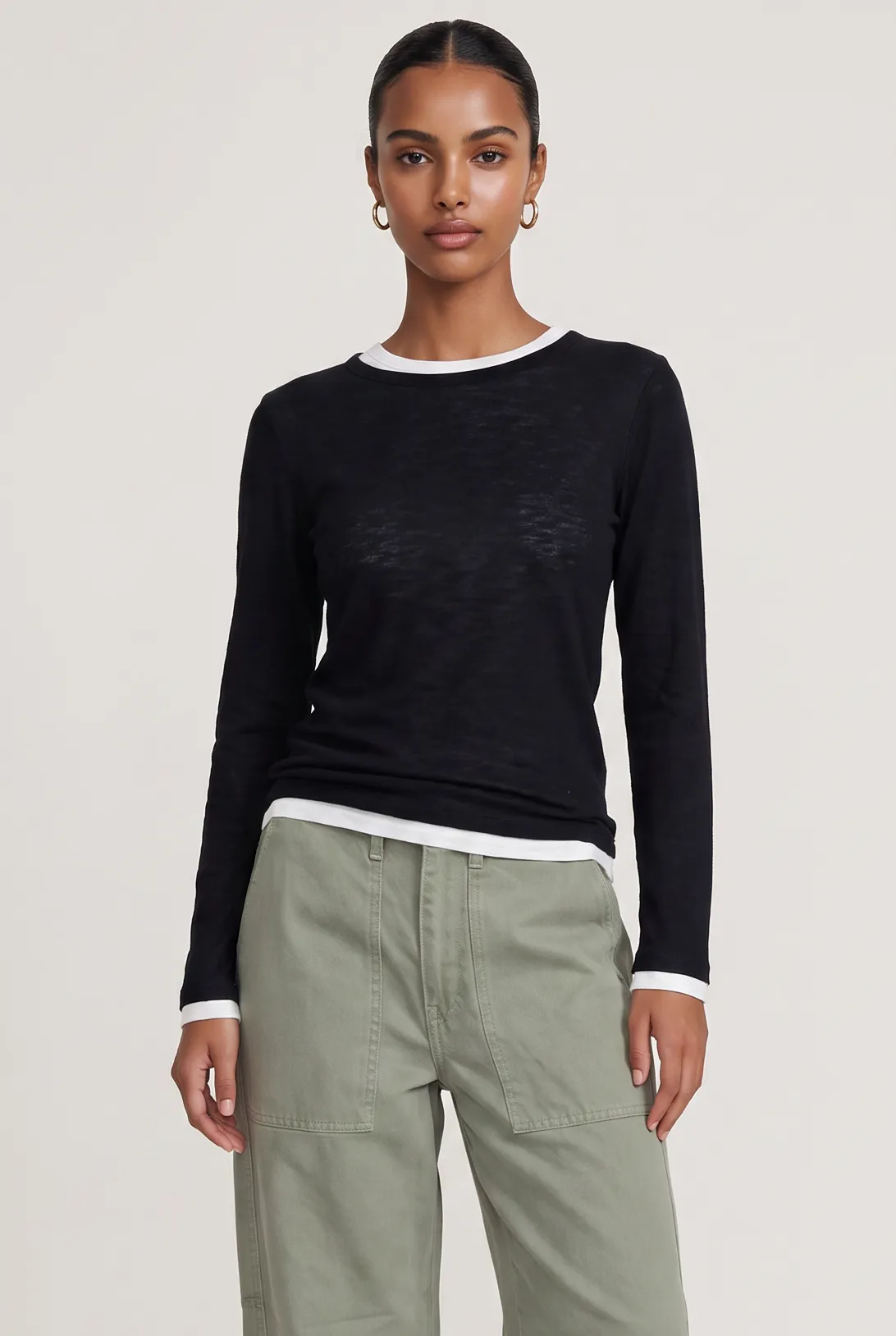 Make It A Double Layer Long Sleeve Top sold by Mixology