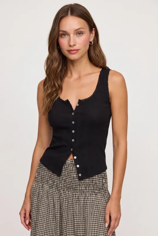 Lainey Pointelle Tank made by Z Supply