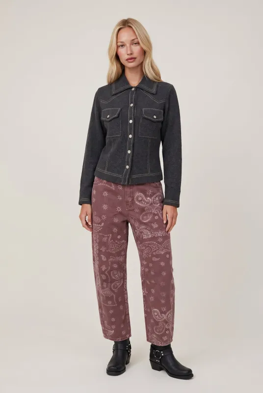 Bari Denim Stitch Sweater made by Central Park West