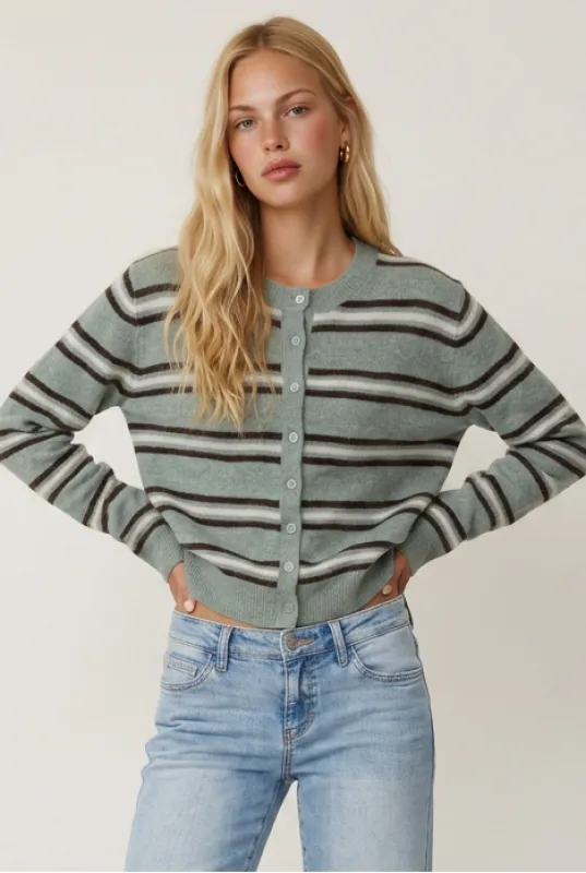 Medina Stripe Cardigan made by Z Supply