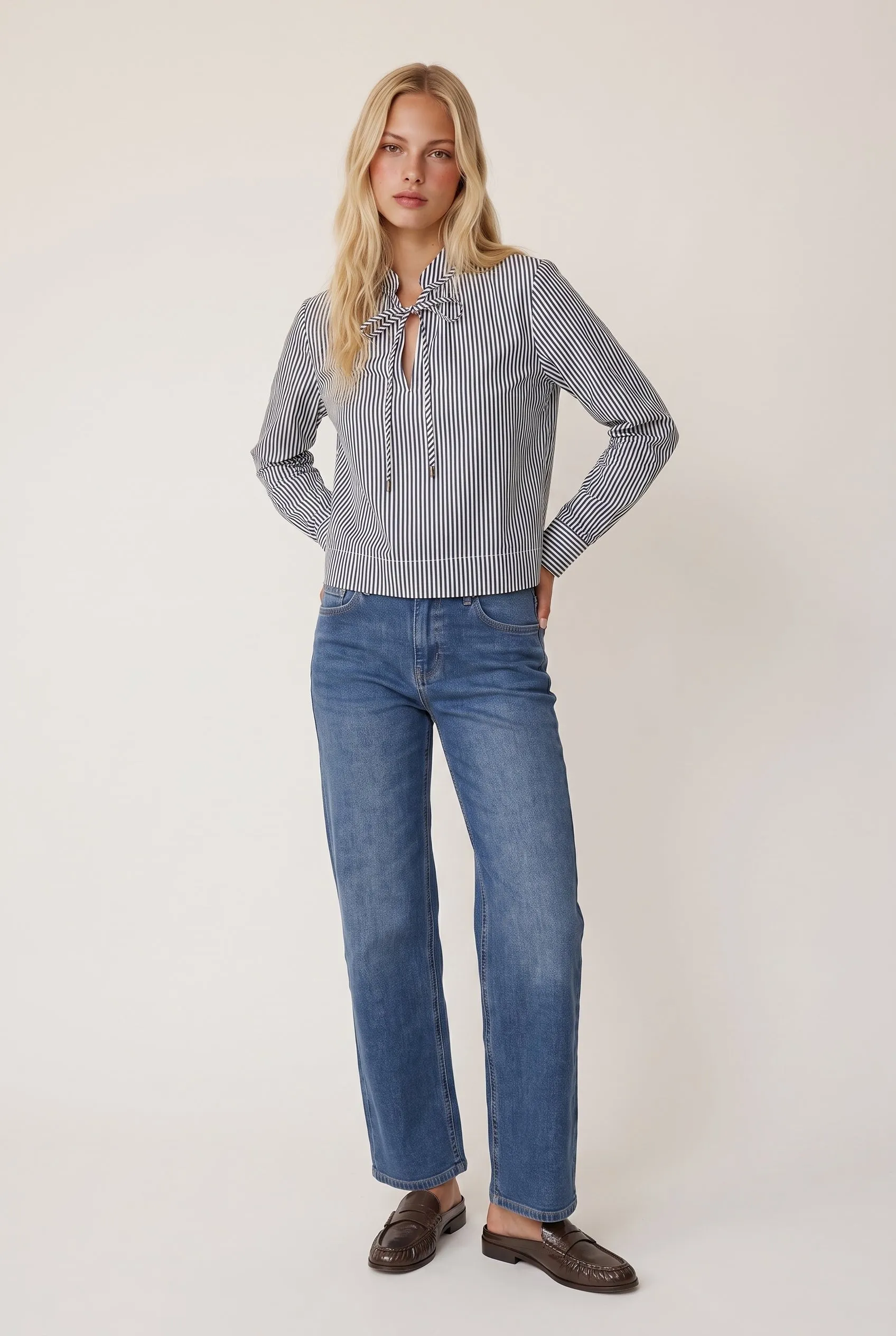 Lexi Woven Stripe Top sold by Mixology product image thumbnail 2