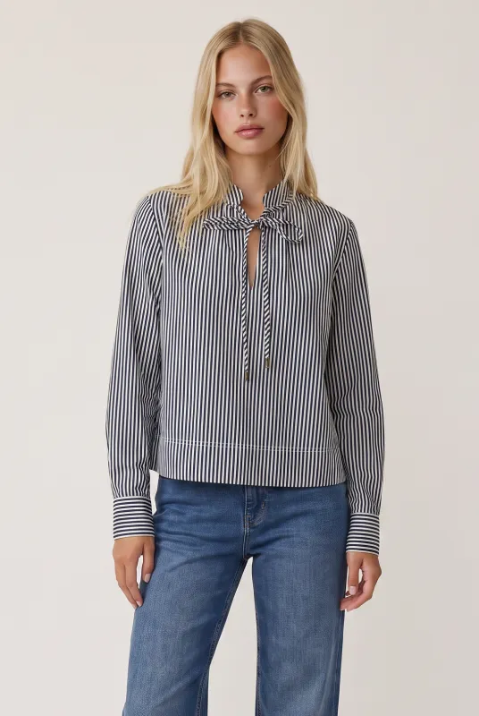 Lexi Woven Stripe Top made by Mixology